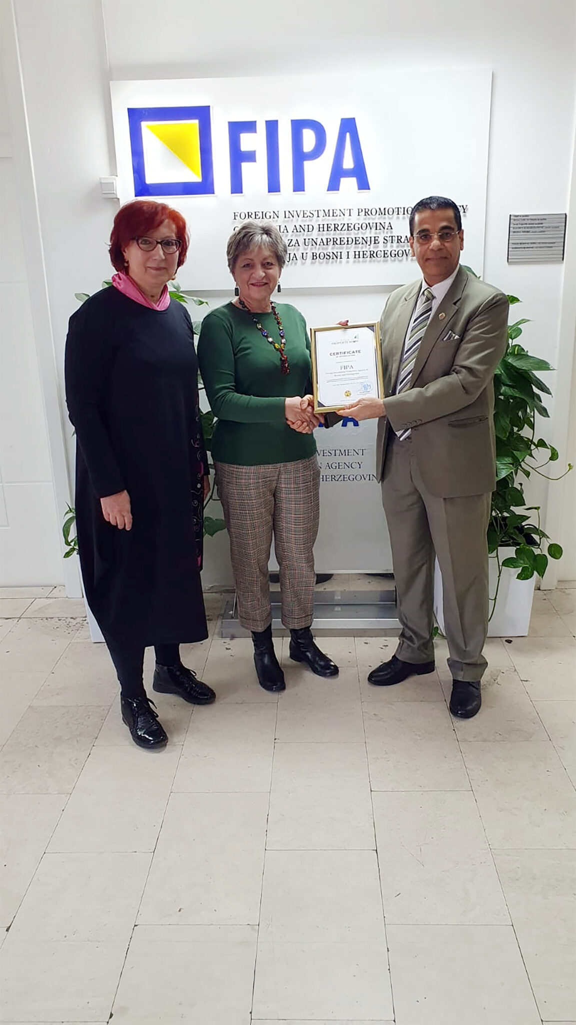 Foreign Investment Promotion Agency (FIPA) shows support for Bosnia